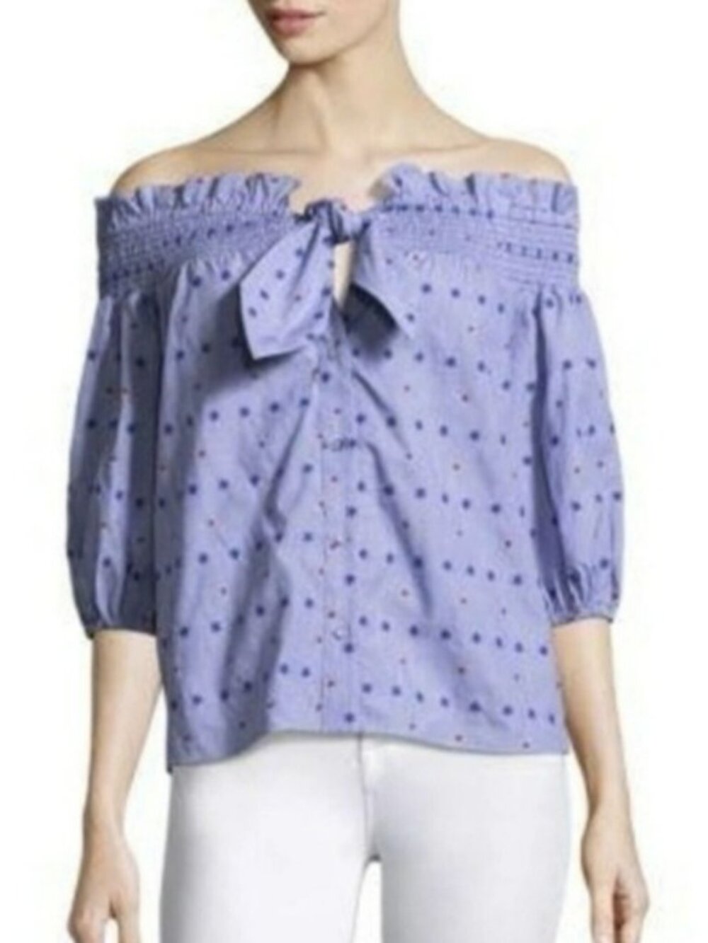 Parker Spade Multicolor Off shoulder Blouse In M